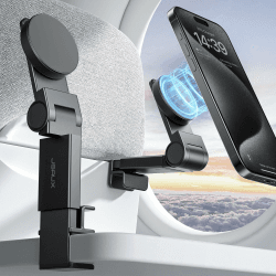 JSAUX kompatibel für Magsafe Handyhalter Flugzeug, Magnetische Flugzeug Reiseessentials, Flugzeug Handyhalterung, Universelle Flugzeug Handyhalterung, Reiseessentials zum Fliegen für iPhone 15 14 13 1 Magnetisch Schwarz