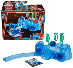 Bakugan 3.0 Training Set mit Core Ball Octogan vom Wasser-Clan, Trainingslandschaft mit individuell zusammenstellbarer Actionfigur und Sammelkarten, für Kinder ab 6 Jahren Wasser Clan Training Set