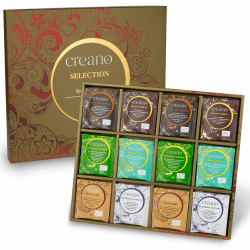 Creano Bio Tee Geschenkset - 48 Bio-Teebeutel in 6 traumhaften Sorten - grüner Tee, weißer Tee, schwarzer Tee & Oolong Tee - 96g* 48er Geschenkset