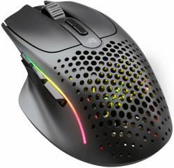 Glorious Gaming Model I 2 Wireless Gaming Mouse – Hybrid 2.4Ghz & Bluetooth, 75 g superleicht, 9 Tasten (2 austauschbar), PTFE-Füße, MMO/MOBA/FPS, lange Akkulaufzeit, Seitliche Daumenauflage – Schwarz Mattschwarz Model I 2 Kabellos