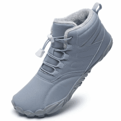 Mabove Barfußschuhe Winterstiefel Herren Damen Traillaufschuhe Warm Gefüttert Winterschuhe Schneestiefel 38 EU Blau