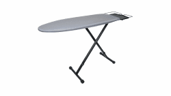 Braun CareStyle Bügeltisch IB3001 BK – Bügelbrett perfekt für Dampfbügelstationen, dampfdurchlässige Ablagefläche, Bezug aus 100% Baumwolle, 122 x 40 cm, schwarz/grau