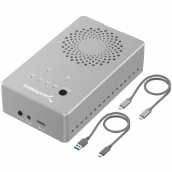 SABRENT Dual NVMe Gehäuse, 2 Bay m2 SSD Dockingstation, USB C 3.2x2 10Gbps Werkzeuglos, Eingebauter Lüfter (EC-SSD2) Dual NVMe M.2 Gehäuse