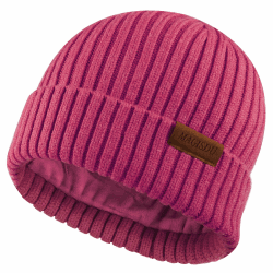 MAGISDU Baby Wintermütze Kinder Merino Mütze Jungen&Mädchen Wollmütze Strickmütze Winter Beanie Thermo Fleece Lined M KirscheRosa