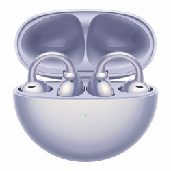 HUAWEI FreeClip, Innovatives Clip-Design, Intensives Open-Ear-Hörerlebnis, KI-Hintergrundgeräuschunterdrückung bei Anrufen, Superlange Akkulaufzeit, Android&iOS, Deutsche Version, Lila HUAWEI FreeClip Lila