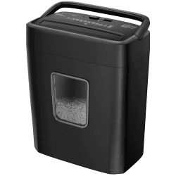 Bonsaii Aktenvernichter für 8 Blatt Kreuzschnitt, Papier Schredder Geräte P4, Schredder mit Tragbarer Handgriff & 16L Papierkorb, für Kreditkarten/Büroklammern, für Home office(C261-C) 261C-NEW-EU
