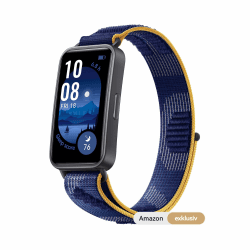 HUAWEI Band 9, Bluetooth, iOS & Android, bis zu 14 Tage Akkulaufzeit, Comfortable Wear, TruSleep 4.0, wissenschaftliches Schlaftracking, 100 Training Modes，smartband，Blue Nylon【Amazon Exklusiv】 Band 9 Blue