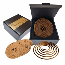 Coils Incense ，20 Incense Coil Set for Aromatherapy and Meditation, Spiral Design for Long-Lasting Fragrance, Infuses Tranquil Scents to Calm The Mind. (Mysterious Agarwood)