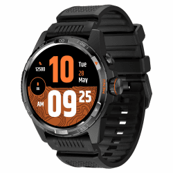 TicWatch Atlas Smartwatch for Men Android Wear OS Smart Watch Outdoor 90 Hrs Battery 110+ Workout Modes Heat Map Fall Detection Health Fitness Tracker 5ATM GPS Compass Android Compatible Only Black
