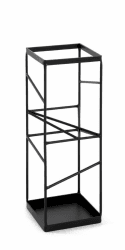 HAKU Möbel Schirmständer schwarz, Metall - Maße: B 17 cm x H 49 cm x T 17 cm, Style: Modern