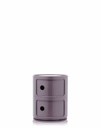 Kartell Componibili, 2 Elements, Violet, Runde Basis 2-fächer Violett