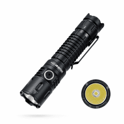 Wurkkos TD04 taktische taschenlampe 3000 Lumen taschenlampe led aufladbar,Extrem hell Led Taschenlampe mit Taktischen Schalter,LED Taschenlampe 8 Modi IP68 Wasserdicht Taschenlampe camping Td04-schwarz