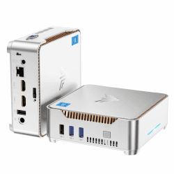 NiPoGi GK3 Plus Mini PC Ιntel Alder Lake-Ν97(bis zu 3,6 GHz), 8GB DDR4 256GB M.2 SSD Mini Desktop Computer, Gigabit Ethernet/ 2X HDMI/4K UHD Triple Display Desktop PC für Büro/Schule. CPU-N97/ 8GB RAM+256GB ROM