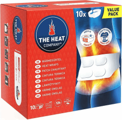 THE HEAT COMPANY Wärmegürtel - 10 Stück Vorteilspack - EXTRA WARM - Preis-Leistungs-Sieger - 12 Std. wohlige Wärme - sofort einsatzbereit - luftaktiviert - rein natürlich - für alle Größen: S-XL 10 Stück - Vorteilspack