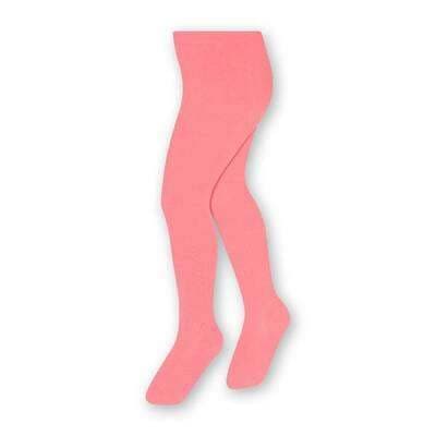 STEVEN Einfache Und Glatte Baumwollstrumpfhose Für Kinder/Höhe 68cm bis 158cm/Perfekt Für Kühlere Tage/Blickdicht/Strumpfhosen Für Kinder/Unisex/Alter 0-11 104-110 Koralle