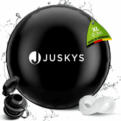 Juskys Aufblasbare Poolabdeckung Rund 3 m - Pool Abdeckung, Luftkissen, Winter Poolkissen, Abdeckplane zum Aufblasen, Überwinterung, Whirlpool 300 cm (Rund)