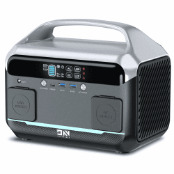 Tragbare Powerstation, 300W Tragbare Powerstation, 268Wh Solar Generator, Reine Sinuswelle tragbare LiFePO4 Stromspeicher, Mobile Stromversorgung für Camping, Wohnmobile, E-Bike, Notstrom 268Wh-NEO300