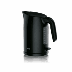 Braun WK 3100 BK Wasserkocher | Füllmenge 1,7 l | 2.200 Watt | Schnellkochsystem | Herausnehmbarer Anti-Kalk-Filter | Große Wasserstandsanzeige | BPA Frei | Schwarz Schwarz 1.7 Liter 2.200 Watt