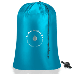 Romon Wäschesack Reise Schmutzwäsche Wäschesammler mit Kordelverschluss, Faltbarer Wäschesack für Heim und Wohnheimcamp-Reise - Blau 60 * 85cm Blue