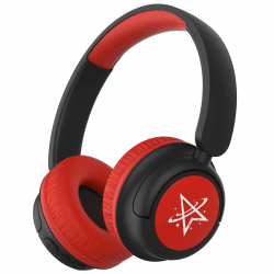 iClever Bluetooth kopfhörer Kinder, 60 Std Akku, 74/85 dBA Lautstärkebegrenzung, Stereo-Sound, Typ-C, Bluetooth5.4, Kabellos Kinderkopfhörer Over Ear mit Mikrofon für Tablet/Reisen Schwarz