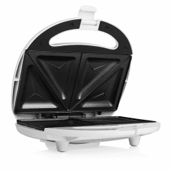 Tristar Sandwich-Maker mit Antihaftbeschichtung, 750 Watt, für 2 Sandwichtoasts pro Vorgang, SA-3052, weiß Sandwichmaker 2 Toasts
