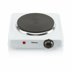 Tristar Einzelkochplatte - 1.000 W - Einstellbarer Thermostat - Edelstahl - 15 cm Durchmesser - KP-6185 Single Einzelkochplatte