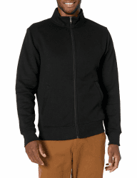 Amazon Essentials Herren Fleece-Jacke mit durchgehendem Reißverschluss XL Schwarz