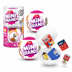 Mini Brands Retro Capsule von ZURU, Überraschungs-Retro-Minis zum Sammeln, Blindverpackung, Retro-Sammlerstücke (2 Kapseln) 2 Kapsels