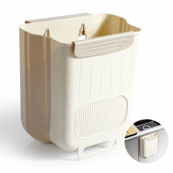 AiQInu Hängender Mülleimer Camping, Faltbarer Komposteimer Mülleimer Wandmontage für Küche,5 Liter Küchenabfalleimer Abfalleimer Aufhängbarenzum für küche/Camping/Auto/Bad/Büro/Schlafzimmer 5L