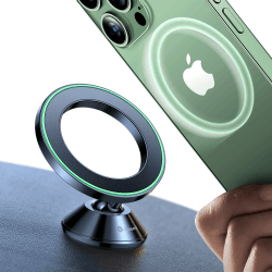 VICSEED Handyhalterung Auto Magnet für MagSafe Autohalterung[20 XN55 Stärkste Magnet],Vollmetall &360° Drehung Magnetische KFZ Halterung kleben[Stärkster 3M Kleber] für iPhone 16 15 14 13 12 Samsung Shwarz