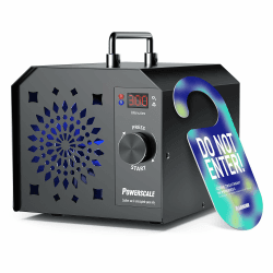PowerScale Ozongenerator 55,000 mg/h OZB1, Ozon-Geruchsentferner, kommerzielles Ozongerät zur Geruchsbeseitigung für Zuhause, Auto und Haustierzimmer - Hochleistungs-Ionisator und Ozon-Luftreiniger 55,000mg/h