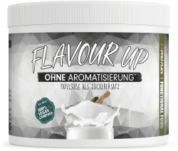 FLAVOUR UP ohne Aroma 250g - ideal als Zuckerersatz - nur 8 kcal pro Portion - Vielseitig einsetzbar für Lebensmittel & Getränke - Flavour Powder - FLAVOUR UP Ohne Aroma (nur Süße)