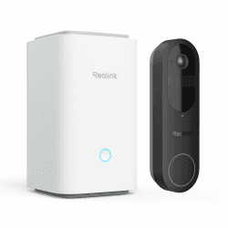 Reolink Video Doorbell mit Homehub, Akku Türklingel mit Kamera, 2K Kabellose Videotürklingel mit 1:1 Kopf-bis-Fuß-Ansicht, 2,4/5GHz WLAN, Personen/Fahrzeug/Paketerkennung, Ohne Monatsgebühr Doorbell Battery-B+Hub-4MP