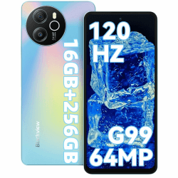 Blackview 2025 Shark 8 Handy 16GB+256GB, Helio G99, 120Hz 2.4K, 64MP, Smartphone ohne vertrag, 6.78" FHD+, NFC, 13MP, 5000mAh akku mit 33W, 4G Dual SIM Handys Blau