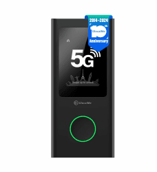 GlocalMe Numen Air 5G mobiler WLAN Router, Keine SIM-Karte nötig, 5G LTE Router unterstützt 16 Geräte gleichzeitig, Dual 2.4 & 5.0 GHz, 5400 mAh, Abdeckung von über 200 Ländern, Reise WLAN Hotspot 5G-Numen Air