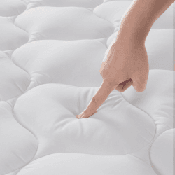 DUANDUAN Matratzen Topper 180x200cm,weicher Topper, Matratzenauflage mit tiefen Taschen,Maschinenwaschbarer Matratzenschoner,Weiß Weiß 180 x 200cm