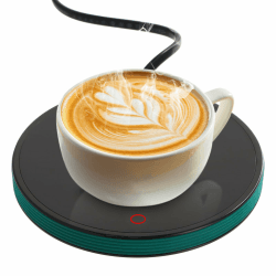 Intelligenter Tassenwärmer Heizplatte Auto-Aus, Kaffeetassenwärmer, Elektrisch Beheizter Untersetzer Bis zu 55℃, Elektrischer Getränkewärmer für Schreibtisch Zuhause Büro (Grün) Vert