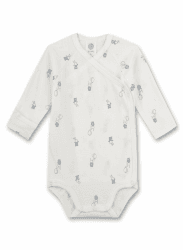 Sanetta Baby-Jungen Wickelbody 44 White Pebble