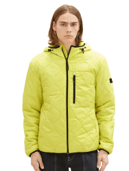 TOM TAILOR Denim Herren Denim Quilted Steppjacke mit Kapuze XL 32094 - Lime Drop