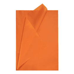 Geschenkpapier Seidenpapier Orange- Papier zum verpacken Orange 50x70 cm, Decoupage seidenpapier Orange 50 Blatt