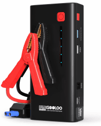 GOOLOO 3000A Starthilfe Powerbank, Powerbank Auto Starthilfe 12V up to 8.5L Benzin or 6.0L Diesel Motor mit LED, 3 Schnelllade USB Ausgänge und Starthilfekabel