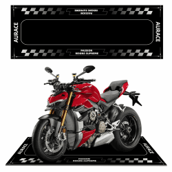 QYSaiXuan Motorradteppich Waschbar Fahrradteppich rutschfest Gummimatte für Motorrad, Fahrrad, Garage 200 x 80cm Premium Öl Auffangmatte Style-13 80 x 200 cm