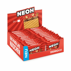 NEOH Haselnuss-Knusperwaffeln | 1g Zucker, 95 kcal, 21g | Keto-freundlich, Low-Carb, ballaststoffreich | Die neue Alternative zu traditionellen Süßigkeiten | 24er Pack Hazelnut - Chocolate 21 g (24er Pack)