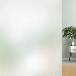 Lifetree Fensterfolie Blickdicht: Milchglasfolie Selbstklebend Fenster Sichtschutzfolie Blickdicht Anti-UV Statische Privatsphäre Haftend Glasfolie ohne Kleber Matt für Zuhause Büro 60 x 200cm Matt 60x200cm