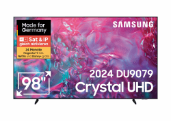 Samsung Crystal UHD 4K DU9079 Fernseher 98 Zoll, Samsung TV mit AI Supersize Picture Enhance, Motion Xcelerator 120 Hz, Crystal Prozessor 4K, Smart TV, KI TV, GU98DU9079UXZG, Deutsches Modell [2024] Modell 2024 Nur TV 98 Zoll