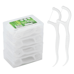 Zahnseide Dental Floss 200 Stück Zahnseide Stick mit Zahnstocher Halter, Zahn Draht Zahnpflege Interdental Flossers mit Y-Form Design, Disposable Zahnseidensticks Zahnreiniger Sticks 200 Stück 1.00 m (200er Pack)