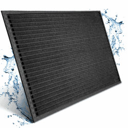 Bodenständig Fußmatte außen - extrem rutschfest & langlebig - Fußabtreter außenbereich schwarz 60x90cm - Türmatte in Perfekter Größe für die Haustür - Fussmatte aussen - Türvorleger gestreift Schwarz 60 x 90 cm