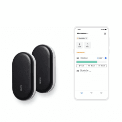 Netatmo 2er-Pack Intelligente Klimasteuerung, Vernetzte Klimaanlage, Kompatibel mit Allen Klimaanlagen und Wärmepumpen, WI-FI, Energieeinsparung, Alexa, Google Assistant, Siri, NBU-2-NAC-EU Klimaanlagensteuerung im 2er-Pack