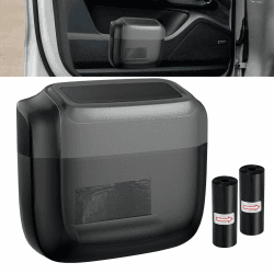 DASIAUTOEM Auto Mülleimer mit Deckel, Automülleinmer mit 30 Müllsäcke, Hängende Aufbewahrungsbox Auto Accessoires, Wasserdicht Auto Mülleimer Hängende, Mülleimer für Auto, Zuhause, Büro, Küche
