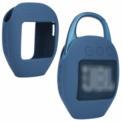 Lebakort Silikonhülle Tragetasche Case für JBL Clip 6 Tragbare Bluetooth-Lautsprecher Blau